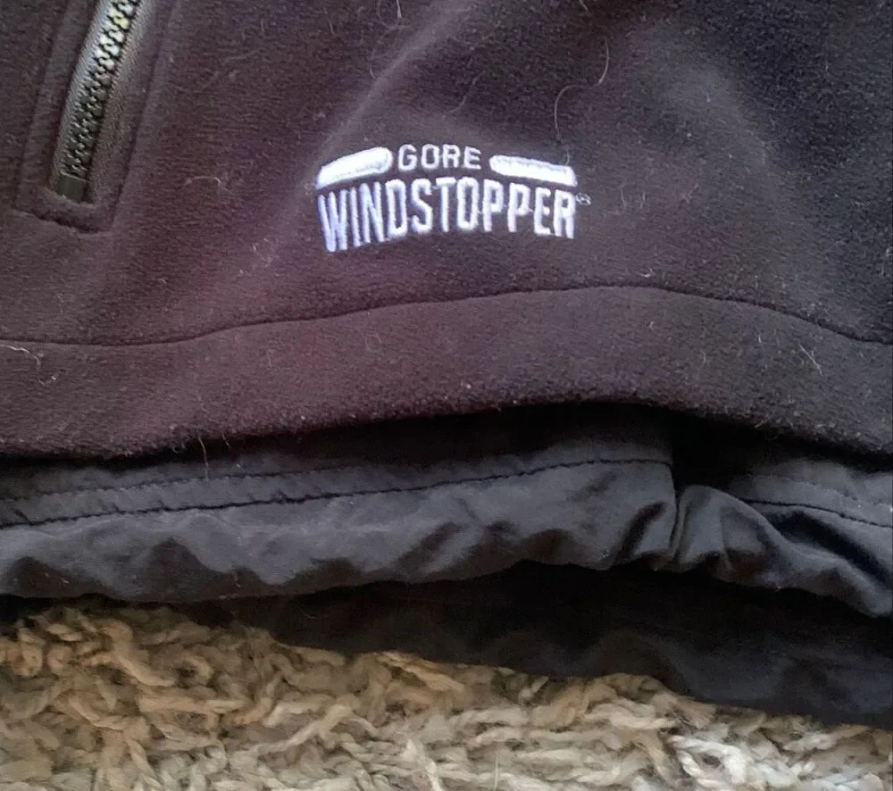 THE NORTH FACE WINDSTOPPER GORE black Fleece VEST Men's sz L